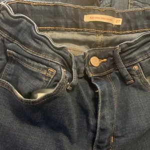High rise skinny jeans